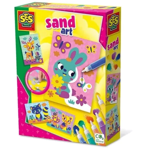 Набір для творчості SES Creative з кольоровим піском Лісові тварини (14136S): Виробник Ses Creative