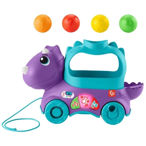 Веселий трицератопс Fisher-Price багатомовний (HNR53)