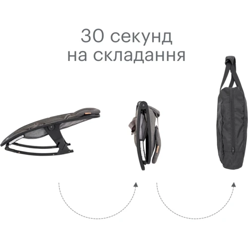 Крісло-шезлонг Tutti Bambini Nova Чорний (611015/9999): Конструкція опори без колесиков
