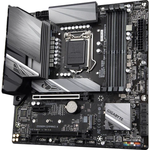 Gigabyte Z590M GAMING X: Дополнительно Радиатор на VRM, Поддержка UEFI, Поддержка RAID