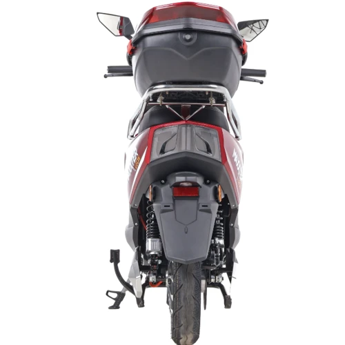 Электроскутер Maxxter Leon 2500 Вт красный: Особенности Мощные, С сиденьем, С рулем, С большим запасом хода, С багажником, Двухместный