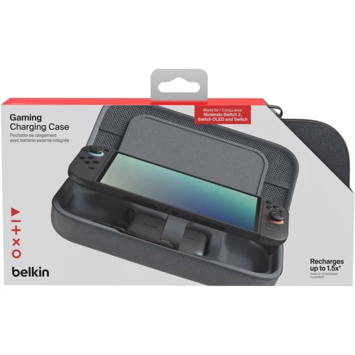 Аксессуар для приставок Чехол Belkin с аккумулятором 10000мАч для Nintendo Switch 2 Charcoal (ENA001HQCH-V2)