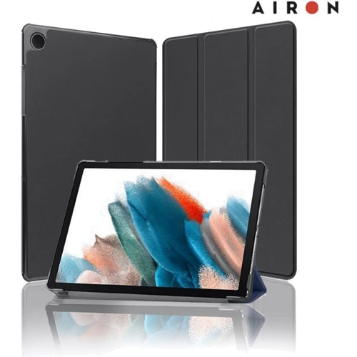 Аксессуар для планшетных ПК Airon Premium Black for Samsung X115 Galaxy Tab A9: Материал искусственная кожа