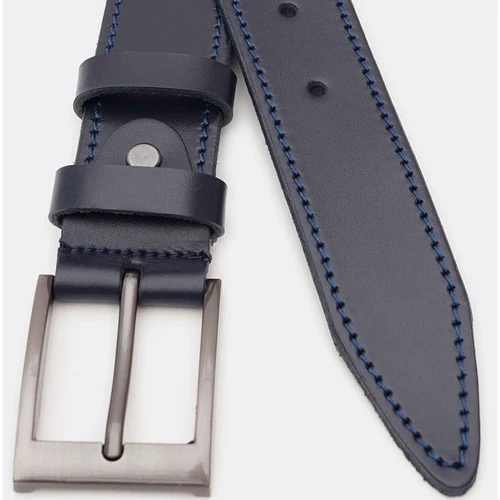 Чоловічий ремінь Borsa Leather синій (V1125FX13-navy): Стать Мужской