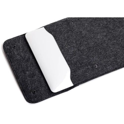 Gmakin Case Slim Felt Two Buttons Blue/Black (GM66-15) for MacBook Pro 15/Pro 16: Материал Войлок