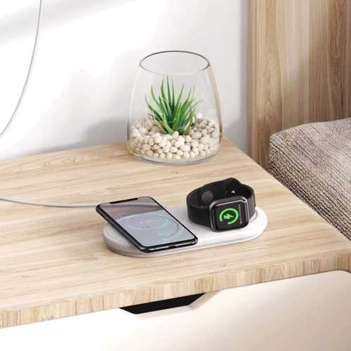 Зарядное устройство Baseus Wireless Charger Planet White (WXPL-B02) for Smartphones and Apple Watch: Количество USB-портов нет