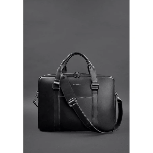 Конференц-сумка BlankNote черная (BN-BAG-37-g): Тип ручки Со съемным ремнем, Плечевой ремень, С двумя ручками, Короткая ручка