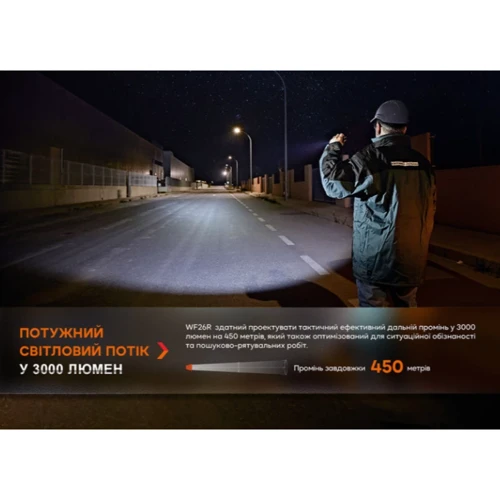 Ліхтар туристичний Fenix WF26R з магнітною зарядкою (WF26R): Світлодіоди Luminus SST70