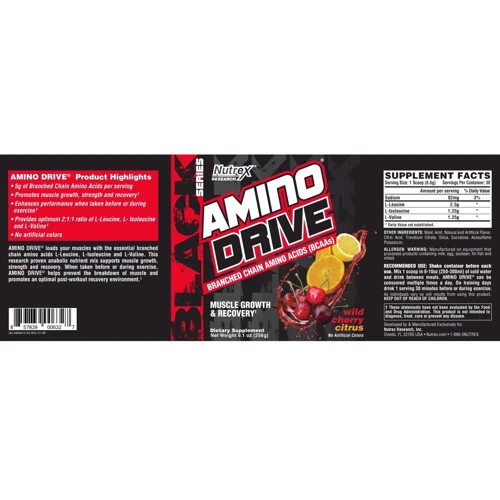 Аминокислота для спорта Nutrex Amino Drive 258 g /30 servings/ Wild Cherry Citrus: Вкус Цитрус, Вишня