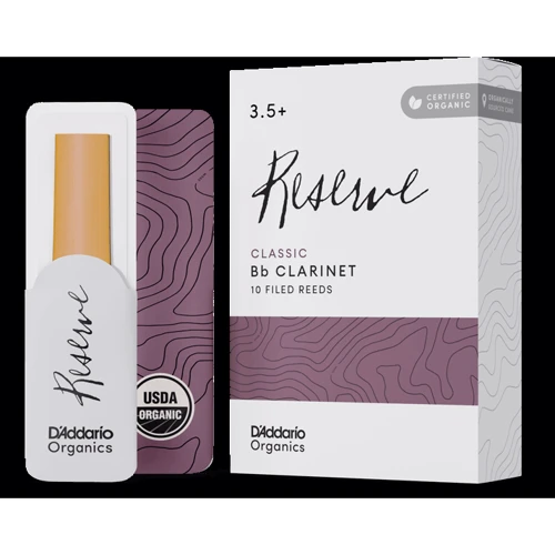 Трости для кларнета D'ADDARIO ORGANIC RESERVE CLASSIC BB CLARINET #3.5+ - 10 PACK фото 6