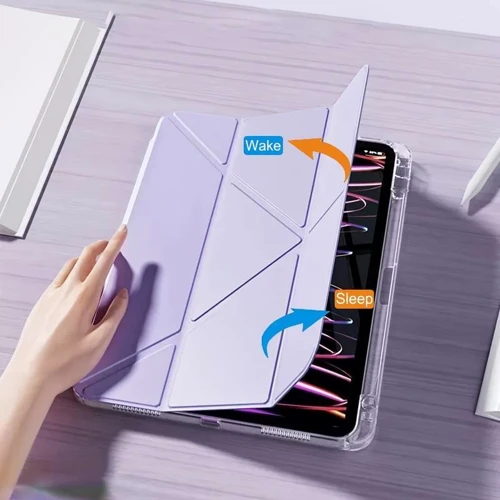 Аксесуар для iPad BeCover Ultra Slim Origami з Pencil Mount Purple for iPad Mini 7 2024 (712937) фото 5