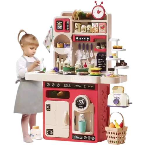 Кухня дитяча: 90 предметів, звук, підсвічування, продукти, посуд, парогенератор) (G 785 A Штрих = 01189)