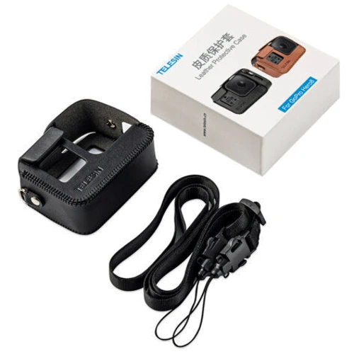 Кожаный чехол Telesin для GoPro HERO8 Black GP-PRC-L08BLACK Черный: Тип аксессуара чехол