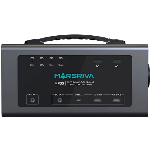 Зарядная станция Marsriva MP3S 300W 327.6 Wh UA: Емкость аккумулятора, Вт/ч 327.6