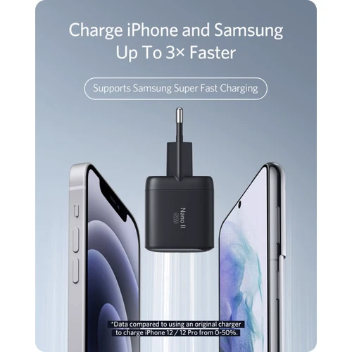 Зарядное устройство ANKER Wall Charger USB-C PowerPort 713 Nano II 45W Black (A2664G11) фото 6