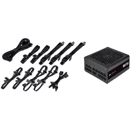 Блок питания Corsair RM750 (CP-9020234-EU): Модульные (съемные) кабеля Есть