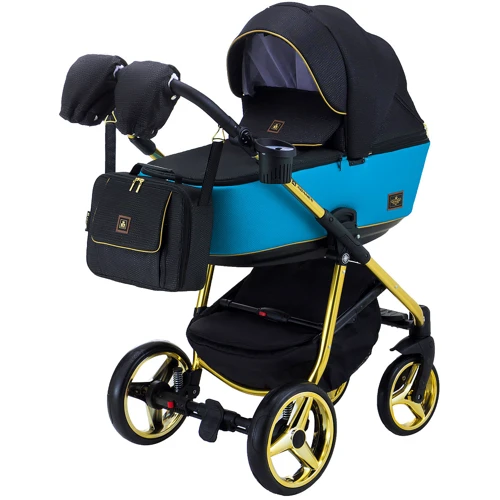 Коляска 2 в 1 Adamex Barcelona Polar (Gold) BR608 (624634): Количество блоков 1