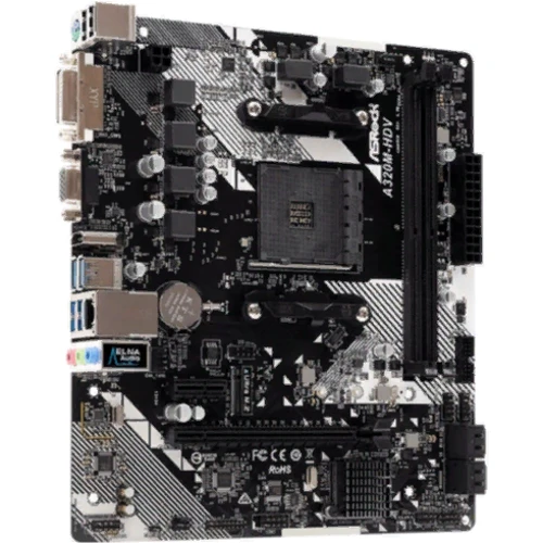 ASRock A320M-HDV R4.0: Оперативная память 2xDDR4 3200, до 32 ГБ
