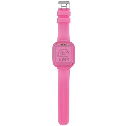 Смарт-часы AmiGo GO007 FLEXI GPS Pink: Объем внутренней памяти 512 Мб