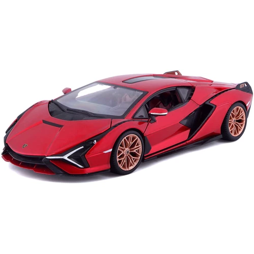 Автомодель Bburago - LAMBORGHINI SIÁN FKP 37 (ассорти зеленый металлик, красный металлик, 1:24)