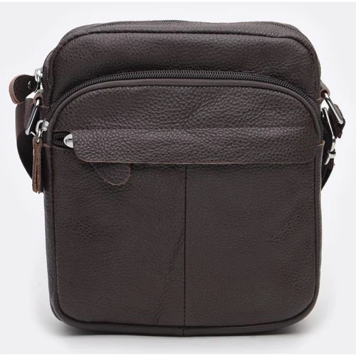 Чоловіча сумка через плече Borsa Leather коричнева (K10082-brown): Стать Чоловік