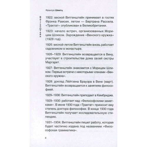Франсуа Шмітц: Вітгенштейн: ISBN 978-5-386-12578-3