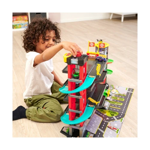 Игровой набор Dickie Toys Паркинг четыре этажа, лифт, 4 авто и вертолет (3339000)