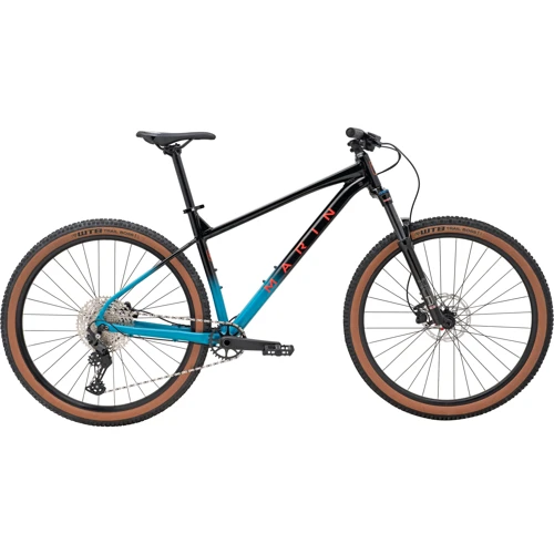 Велосипед Marin 2025 Bobcat Trail 5 27.5" чёрный/голубой M (SKD-09-17): Материал рамы Алюминий
