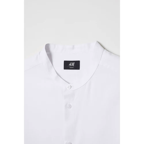 Рубашка H&M 8135950 50 белая с длинным рукавом: Страна производитель Бангладеш