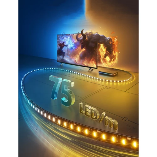 Набір адаптивного підсвічування Govee H8604 AI Sync Box Kit 2 TV BackLight 55-65', RGBWIC, WI-FI/Bluetooth, чорний (H8604C12)