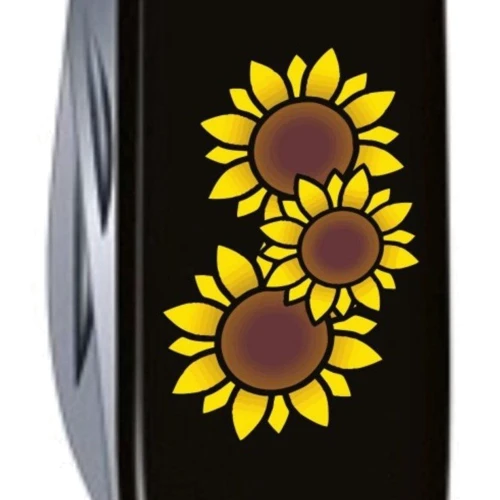 Мультитул Victorinox Spartan Ukraine 91мм/12 функцій/чорний /Соняшники (1.3603.3_T1340u): Кількість інструментів 12
