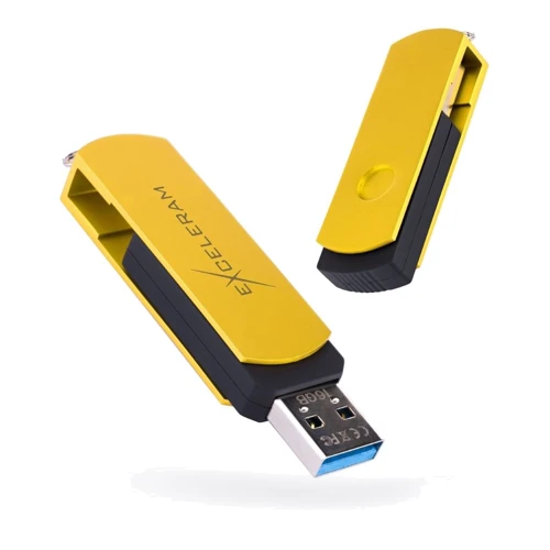 USB-флешка eXceleram 16GB P2 Series USB 3.1 Gen 1 Yellow2/Black (EXP2U3Y2B16)