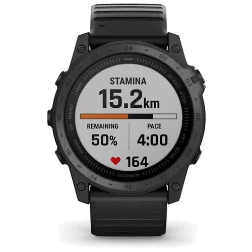 Смарт-годинник Garmin Tactix 7 Standard Edition Silicone Band (010-02704-01): Колір ремінця чорний