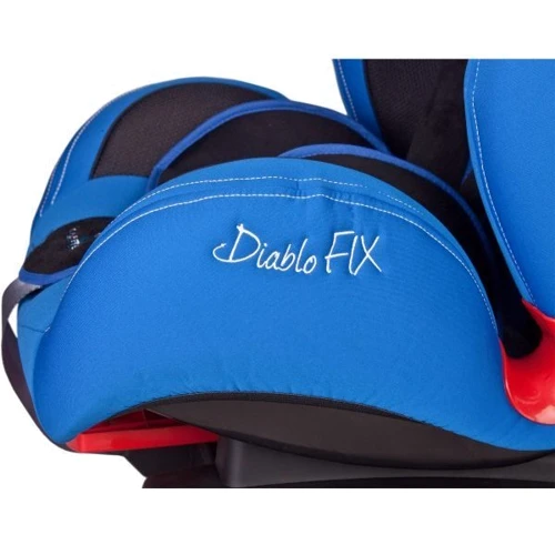 Автокресло Caretero Diablo Fix (9-36кг) - blue: Внутренние ремни 5-ти точечные, с мягкими накладками