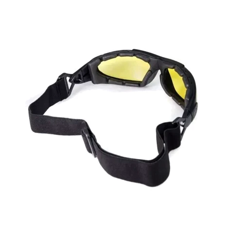 Спортивні окуляри Окуляри захисні хромові Global Vision Shorty Photochromic (yellow) Anti-Fog жовті (1ШОРТ24-30): Особливості С ремешком, С уплотнителем