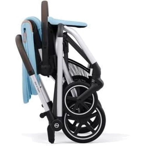 Прогулянковий візок Cybex Eezy S Twist+ 2 SLV B Moon Black з бампером (522001087): Матеріал коліс полиуретан