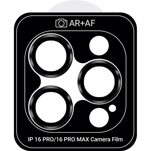 Защитное стекло для iPhone ArmorStandart Pro Black Titanium for Camera iPhone 16 Pro / 16 Pro Max (ARM81420)