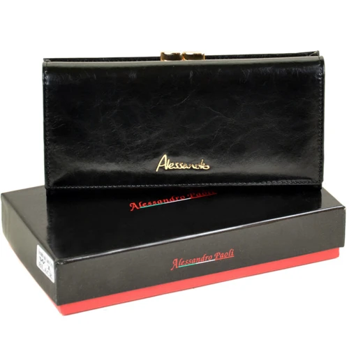 Женский кошелек Alessandro Paoli черный (29305 black)