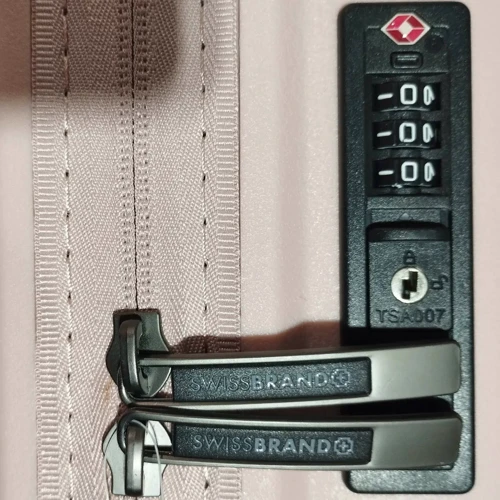 Чемодан Swissbrand Narberth (M) Light Pink (SWB_LHNAR008M): Тип ручки Телескопическая ручка, Короткая ручка