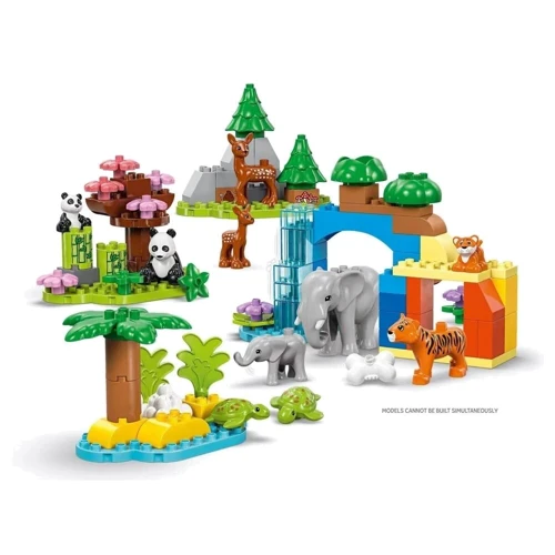 Конструктор LEGO DUPLO Town Семейства диких животных 3-в-1 92 детали (10446): Рекомендуемый возраст 2+