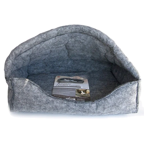 Лежак-будиночок K & H Pet Products Amazin`Hooded для котів 43х33x28 см сірий (5206)