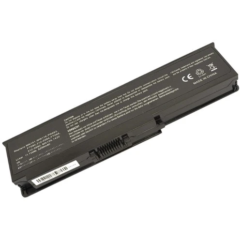Батарея для ноутбука Dell WW116 Inspiron 1420 10.8V Black 5200mAh OEM (2519): Емкость, мАч 5200