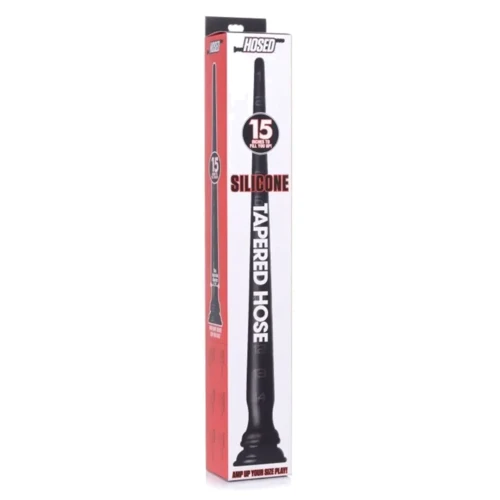 Гибкий силиконовый анальный стимулятор Hosed 15" S Tapered Silicone Hose (чёрный)