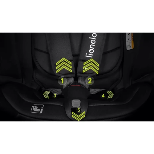 Автокресло Lionelo Bastiaan RWF i-Size Black Carbon: Группа 0-1-2-3