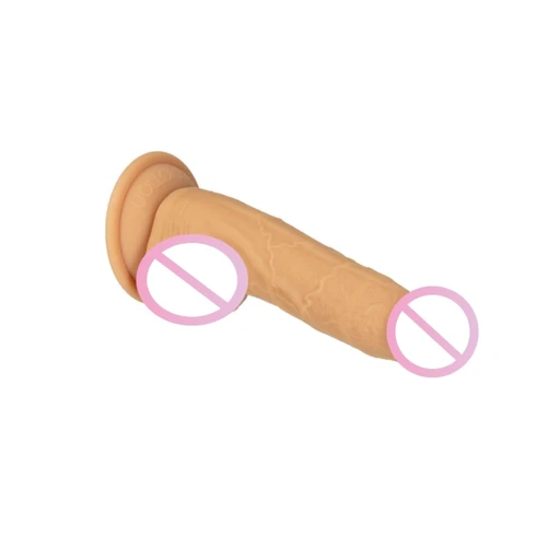 Фаллоимитатор Naked Addiction — 8″ Silicone Dual Density Dildo Vanilla, вибропуля в подарок