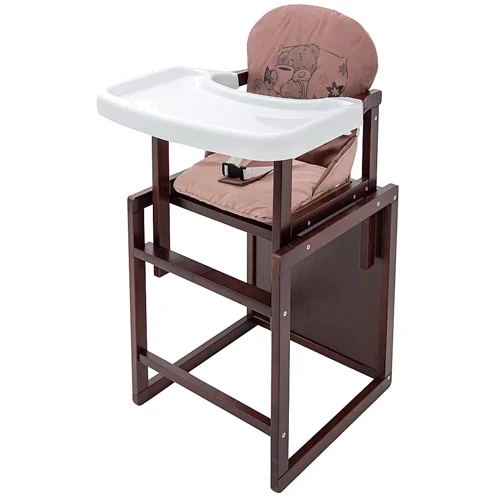 Стульчик-трансформер Babyroom Винни-220 тонированный пластиковая столешница шоколад-капучино (мишка с чашкой) (680563): Тип трансформер