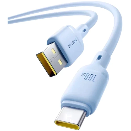Кабель Baseus USB Cable to USB-C Silky Series 100W 1m Blue (P10377703313-00): Тип USB Cable - USB-C