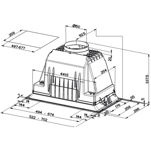 Витяжка Faber Inka Lux Smart Ev8 X A70 (305.0604.604): Тип фільтра повітря Рециркуляция, Отвод