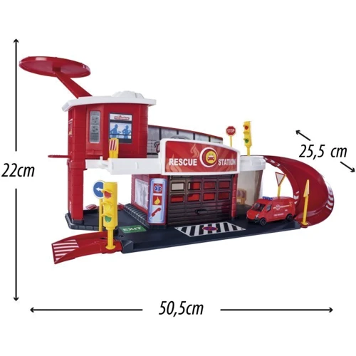 Игровой набор Majorette Креатикс. Пожарная станция 1 машинка (2050038)