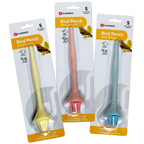Игрушка для птиц Flamingo Sand Perch Plastic песчаная жердочка маленькая 18х1.5 см (43166)